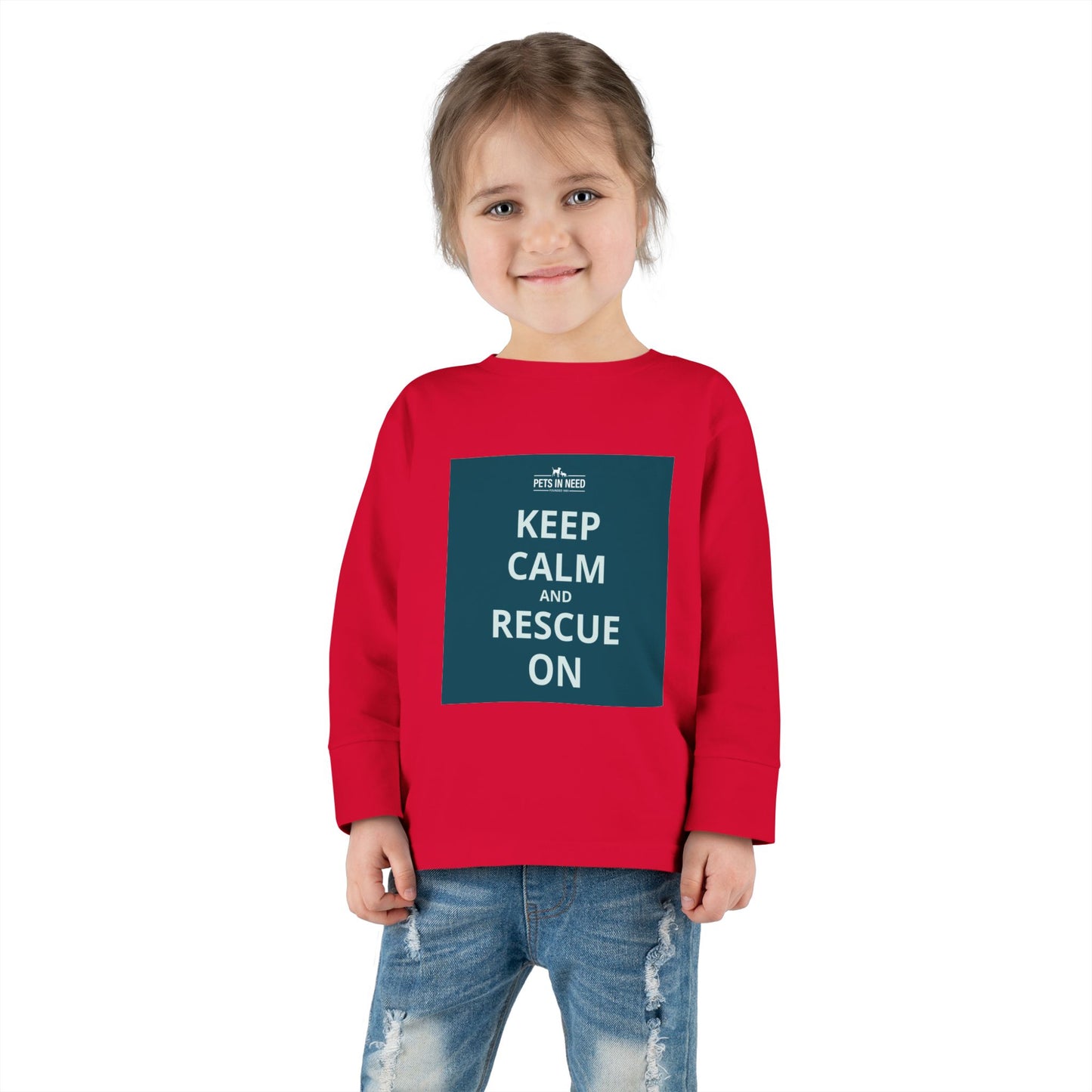 Toddler Long Sleeve Tee - Keep Calm and Rescue On