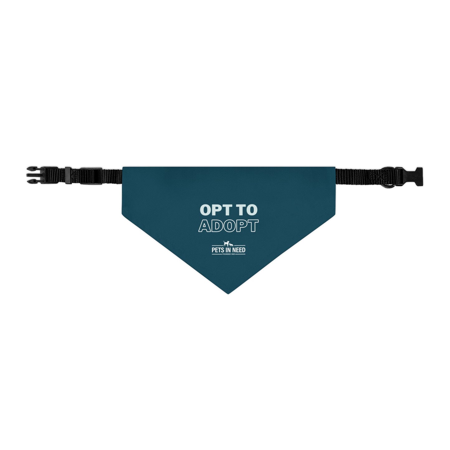 Adoptable Pet Bandana Collar - 'Opt to Adopt'