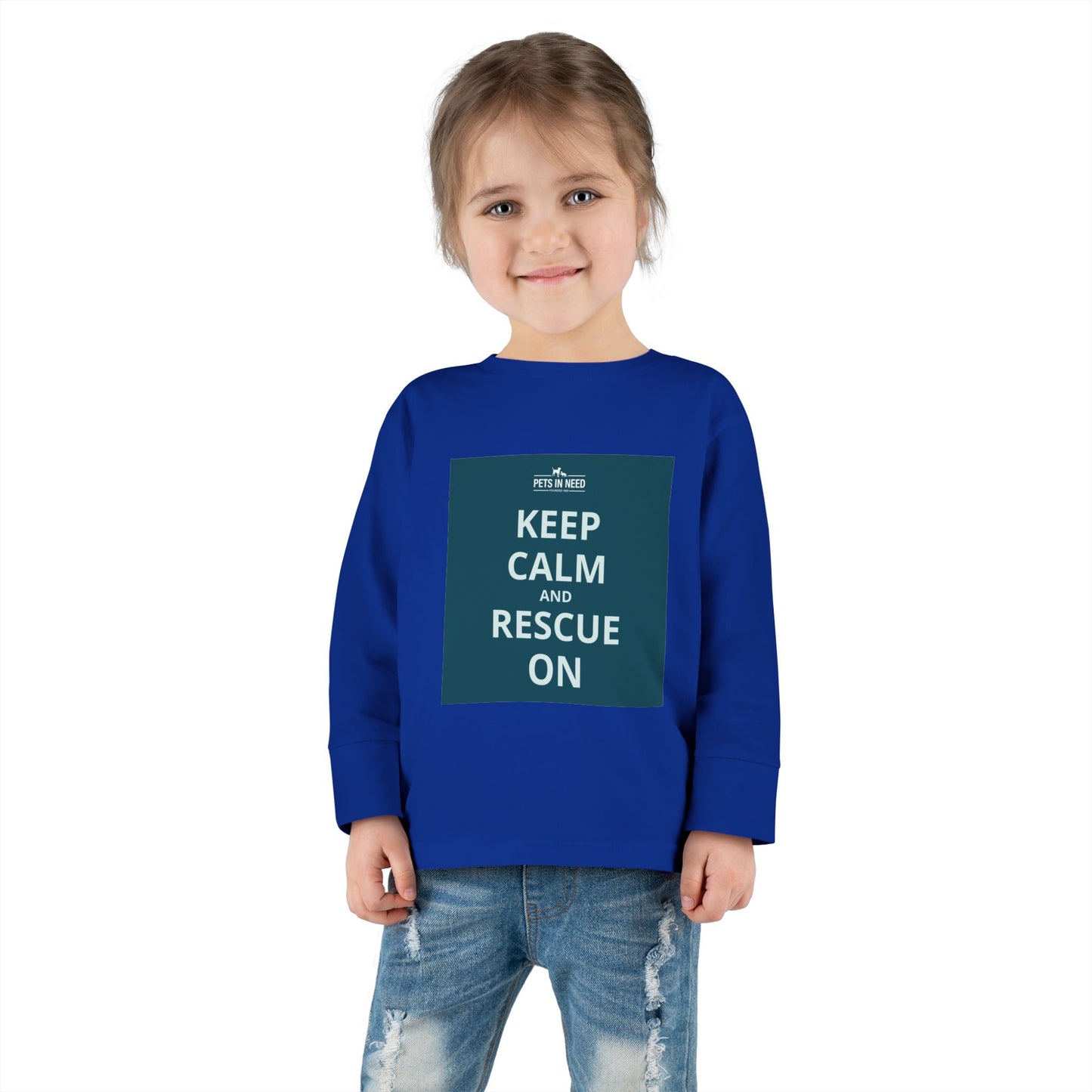 Toddler Long Sleeve Tee - Keep Calm and Rescue On
