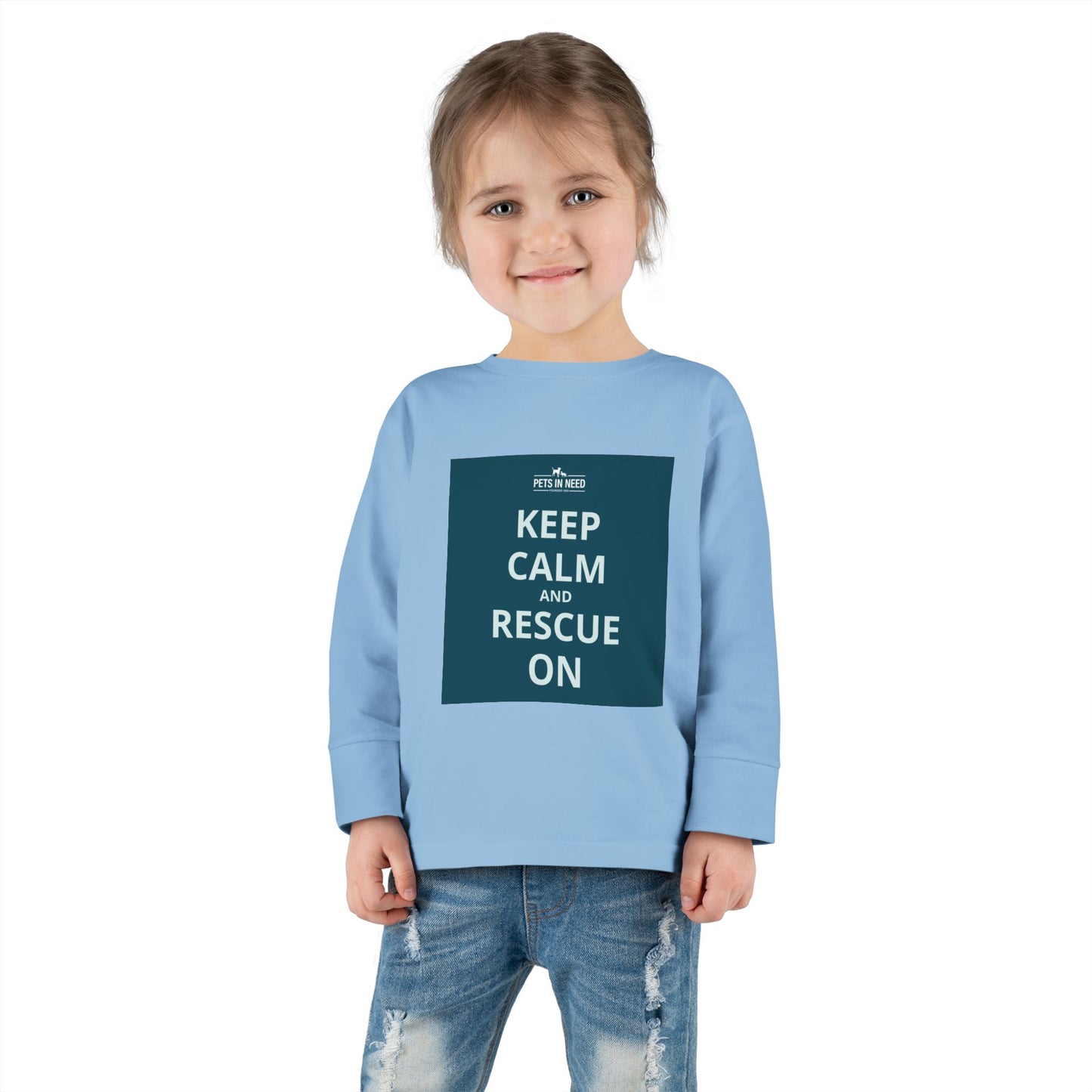 Toddler Long Sleeve Tee - Keep Calm and Rescue On