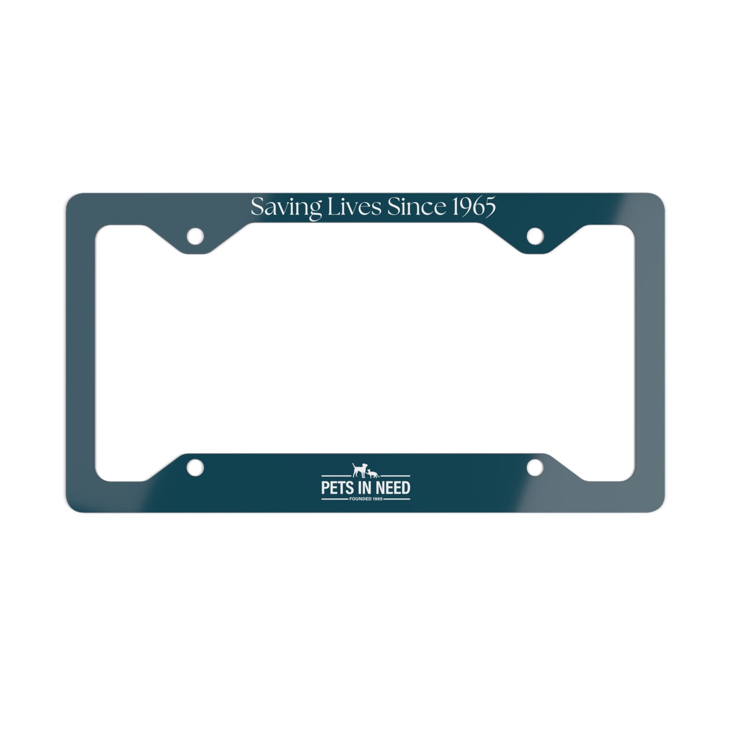 Pets in Need Metal License Plate Frame