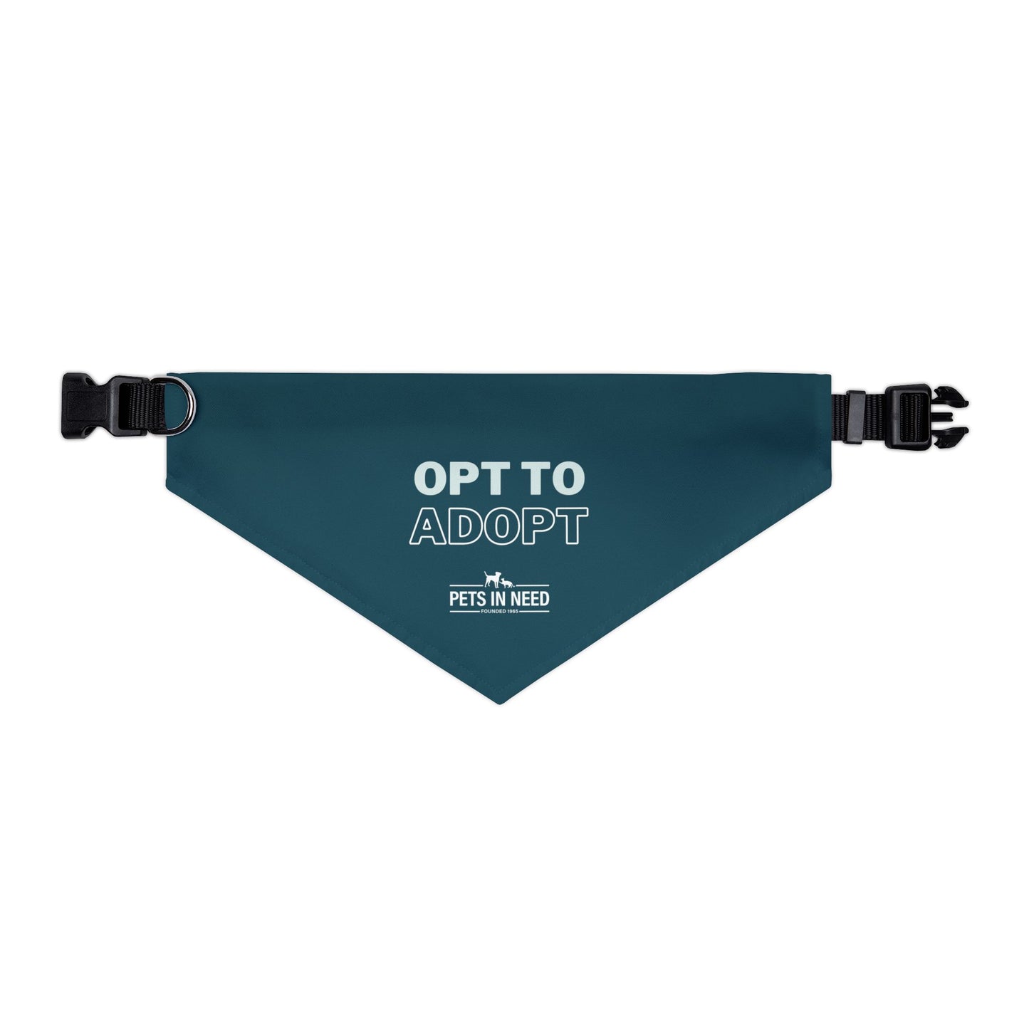 Adoptable Pet Bandana Collar - 'Opt to Adopt'