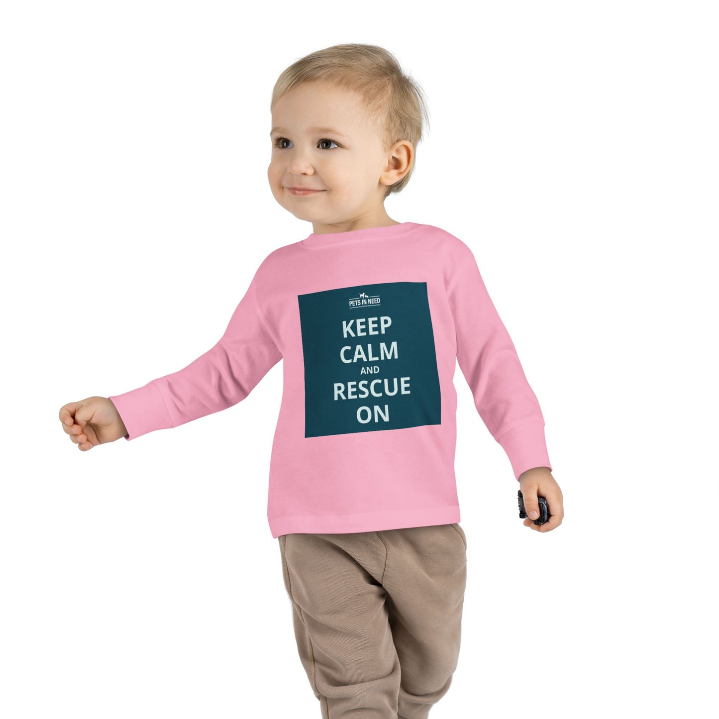 Toddler Long Sleeve Tee - Keep Calm and Rescue On