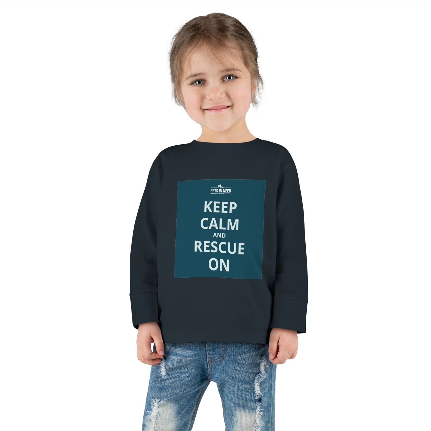 Toddler Long Sleeve Tee - Keep Calm and Rescue On