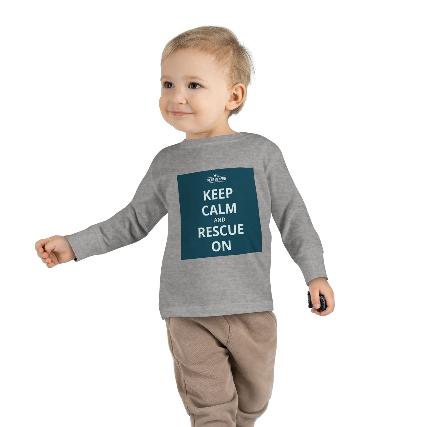 Toddler Long Sleeve Tee - Keep Calm and Rescue On