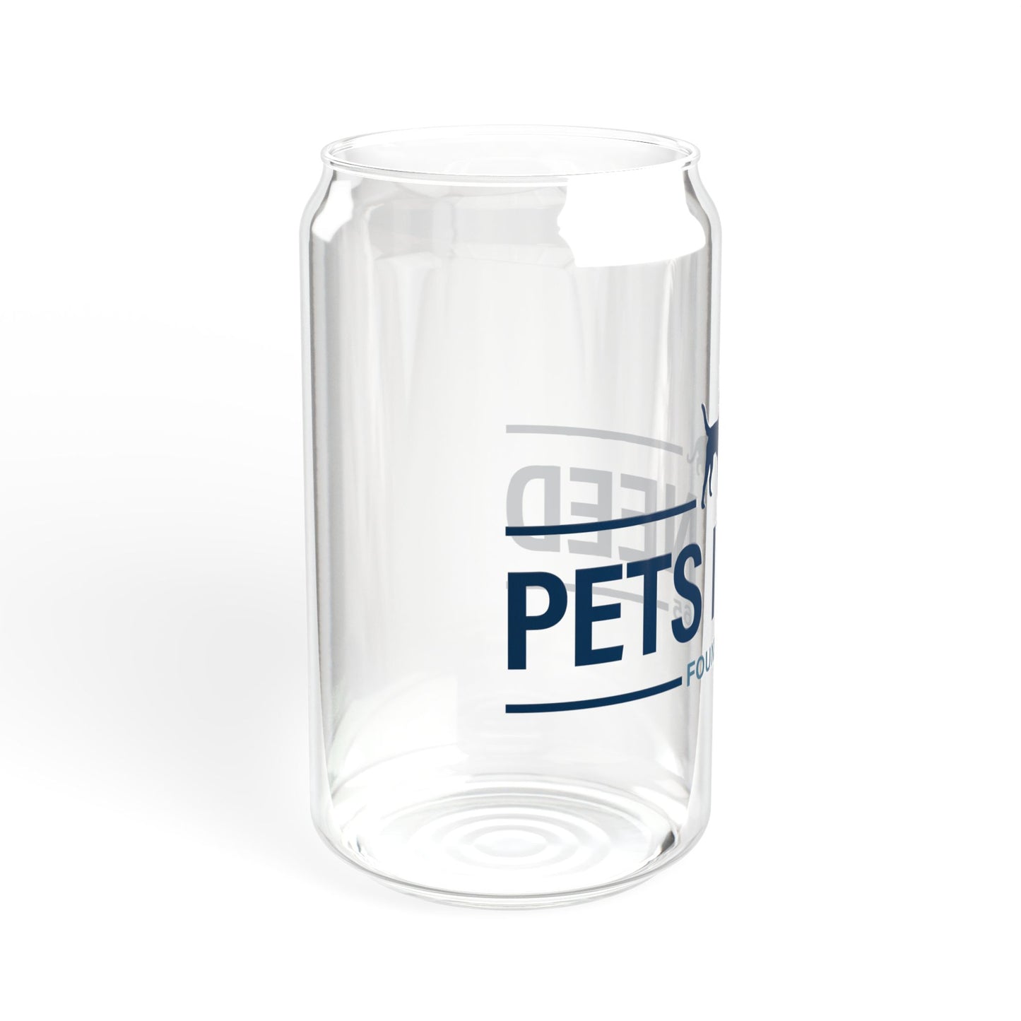 16oz Sipper Glass with Pets In Need Design - Eco-Friendly Drinkware for Animal Lovers