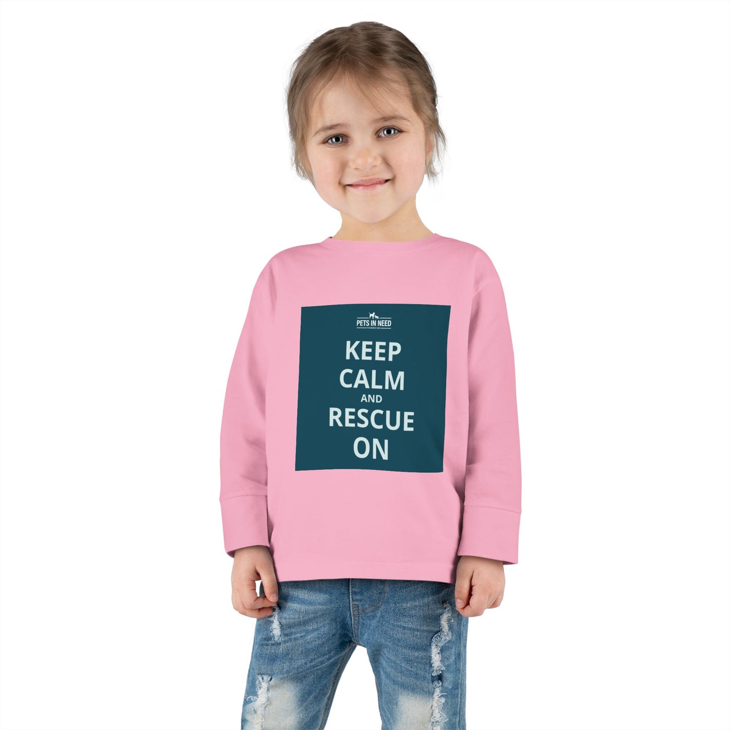 Toddler Long Sleeve Tee - Keep Calm and Rescue On