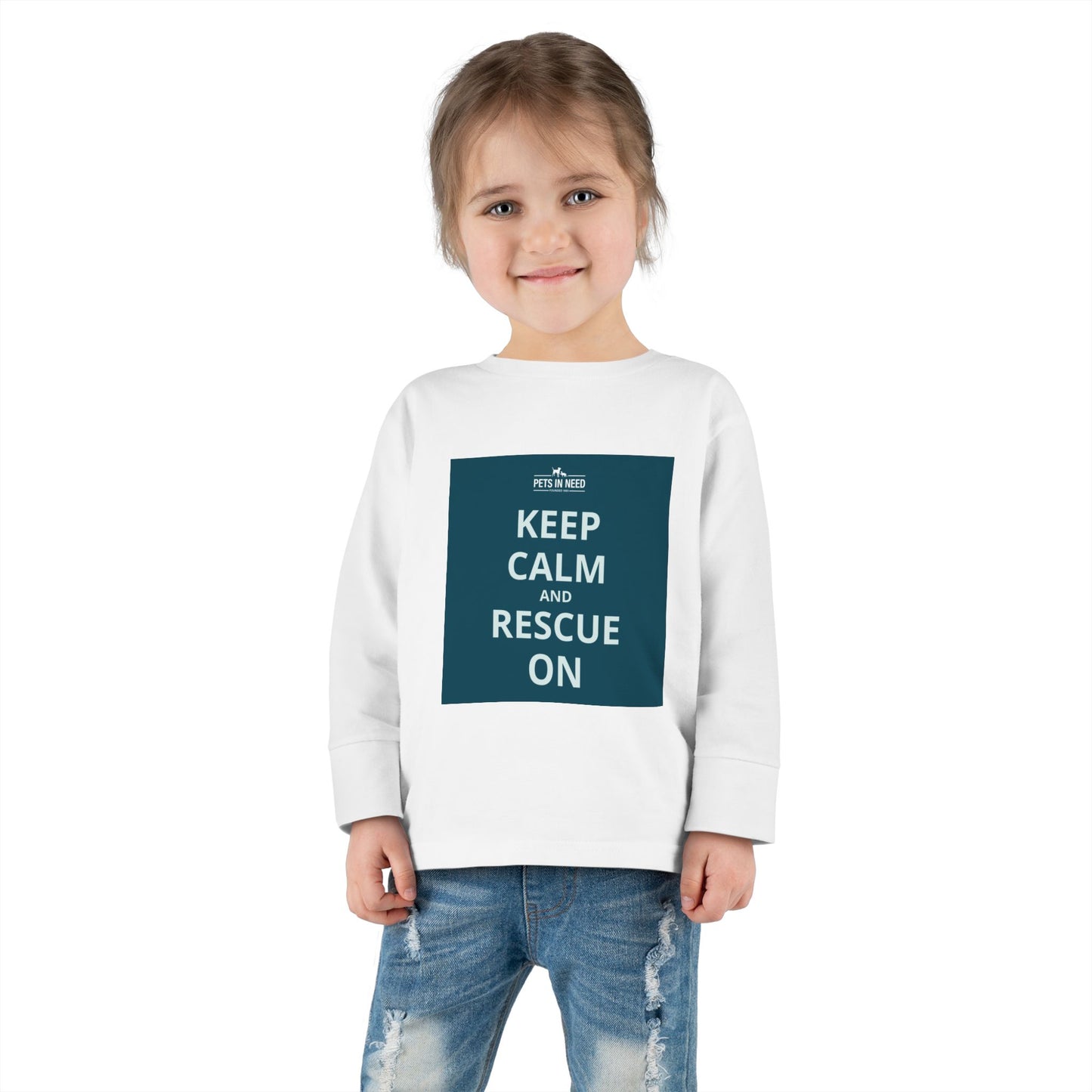 Toddler Long Sleeve Tee - Keep Calm and Rescue On