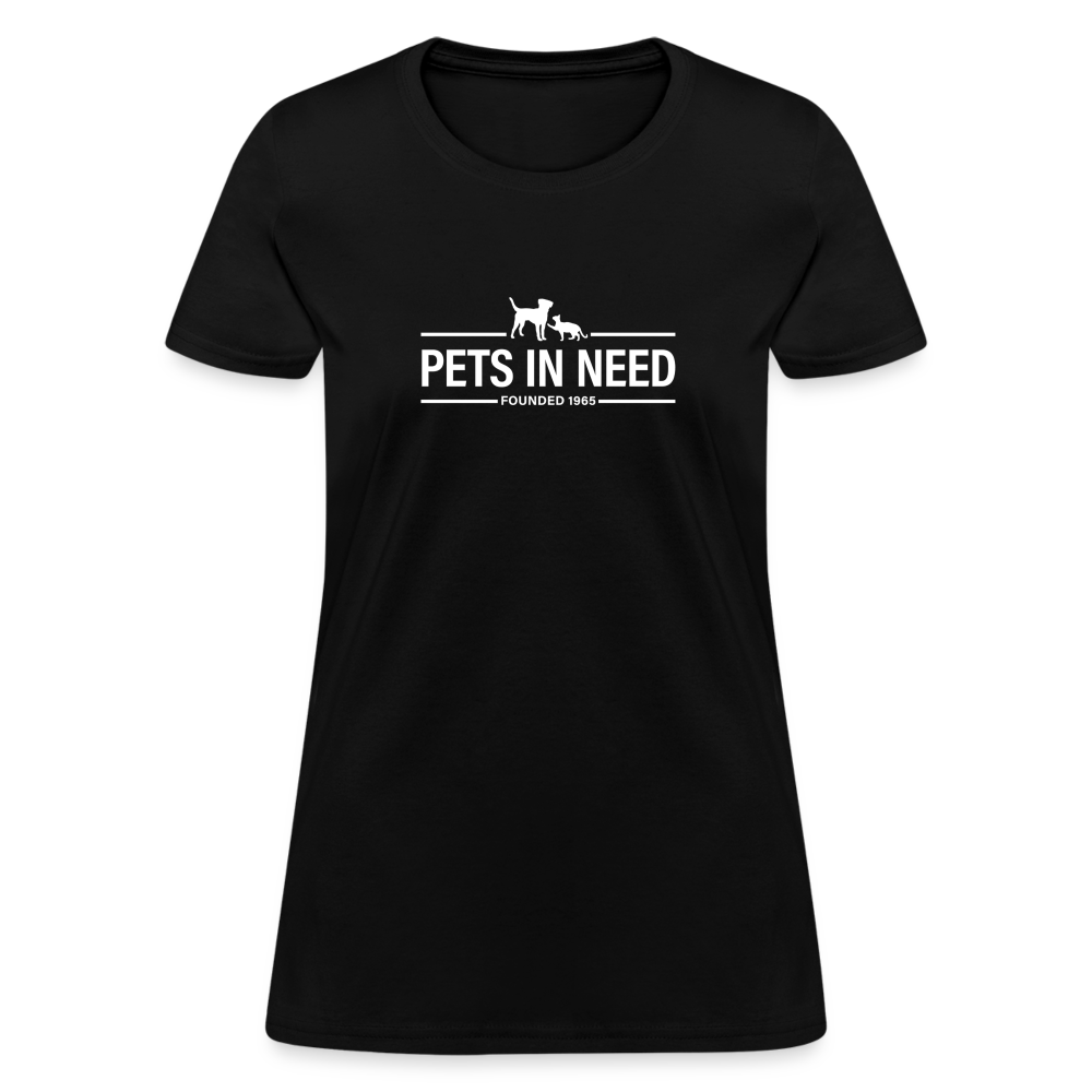 Pets In Need Logo Women's T-Shirt - black