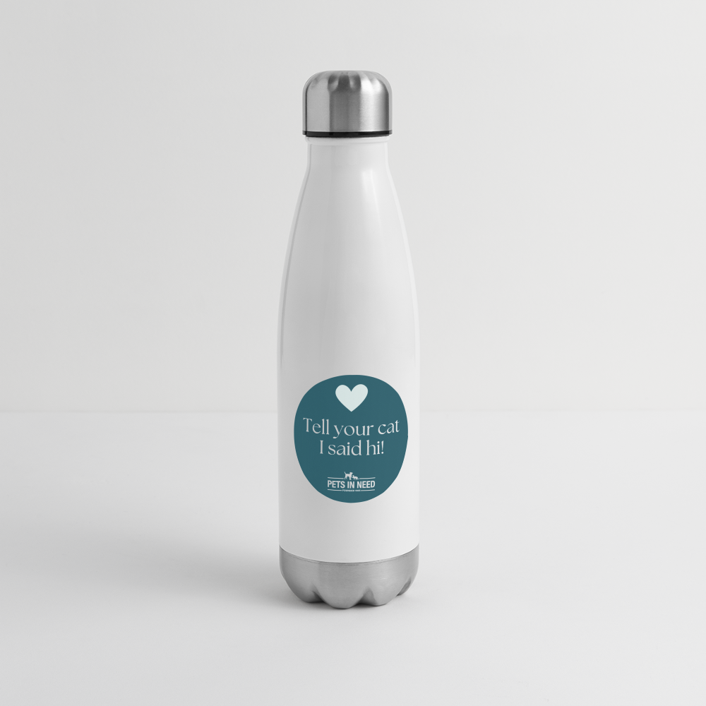 Insulated Stainless Steel Water Bottle - white
