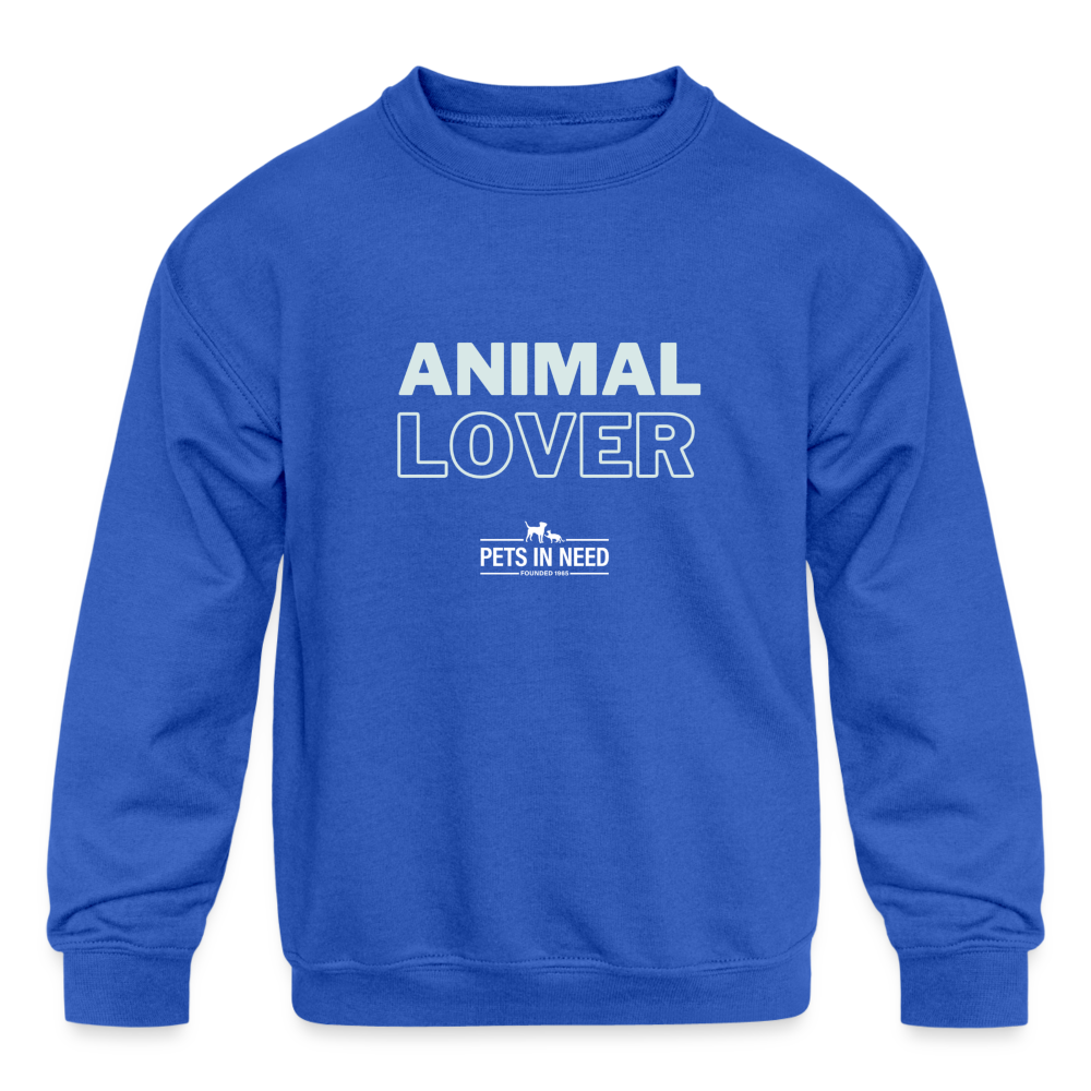 Animal Lover Kid's Crewneck - royal blue