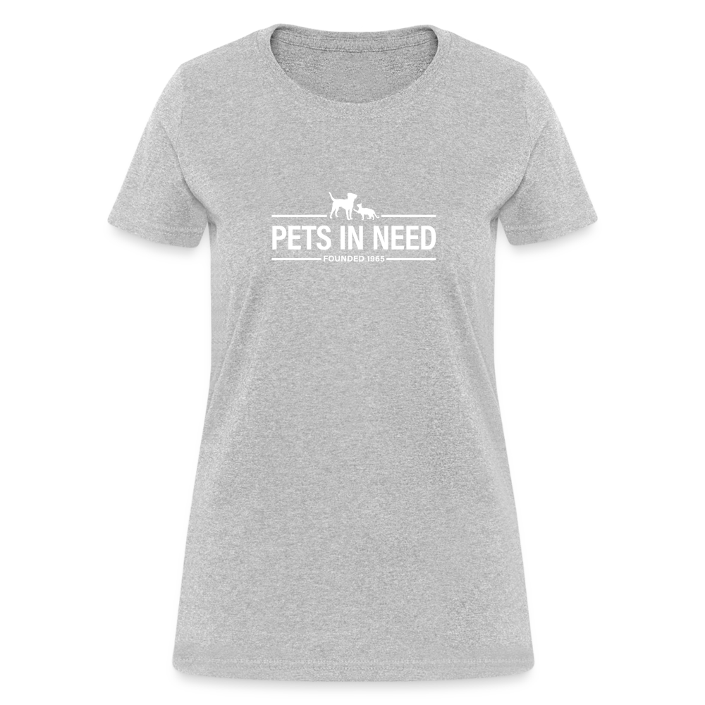 Pets In Need Logo Women's T-Shirt - heather gray