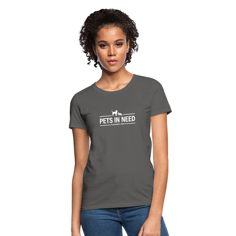 Pets In Need Logo Women's T-Shirt - charcoal