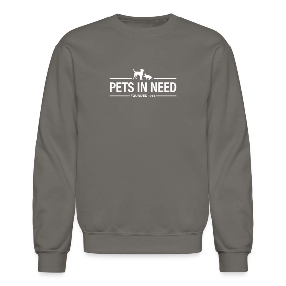 Pets In Need Logo Crewneck Sweatshirt - asphalt gray