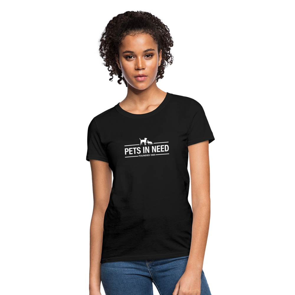 Pets In Need Logo Women's T-Shirt - black