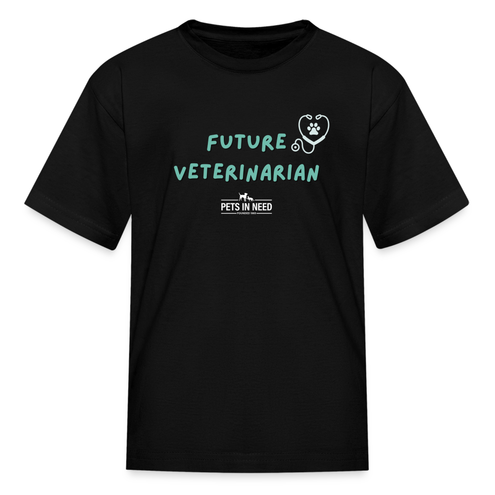 Future Veterinarian Kids' T-Shirt - black