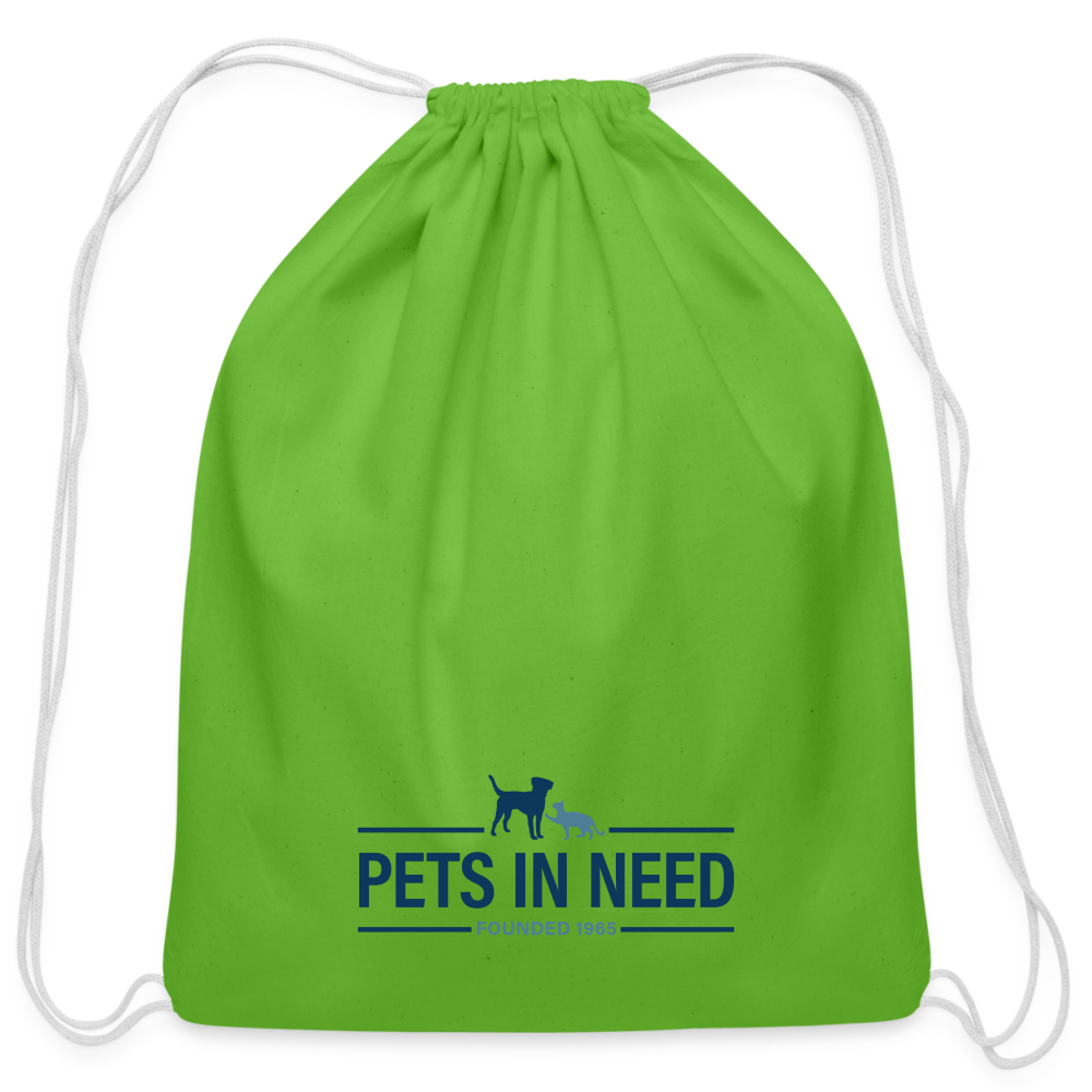 Pets In Need Logo Drawstring Bag - clover