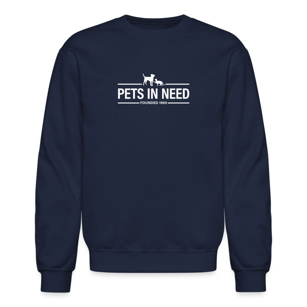 Pets In Need Logo Crewneck Sweatshirt - navy