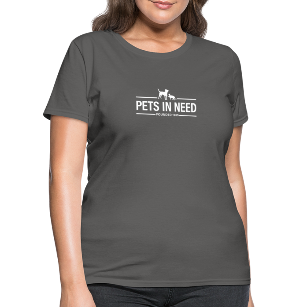 Pets In Need Logo Women's T-Shirt - charcoal