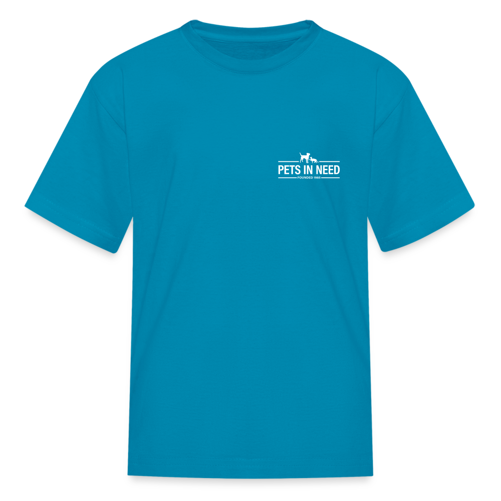 Pets In Need Logo Kids' T-Shirt - turquoise