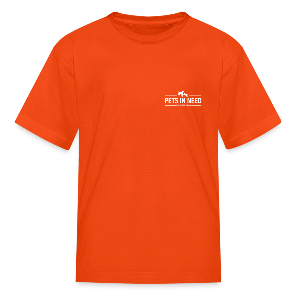 Pets In Need Logo Kids' T-Shirt - orange