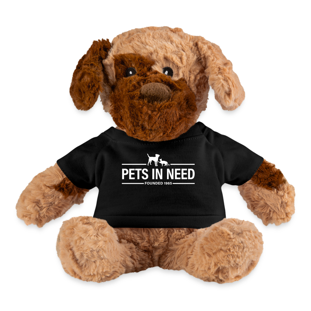 Pets In Need White Logo Puppy Dog - black
