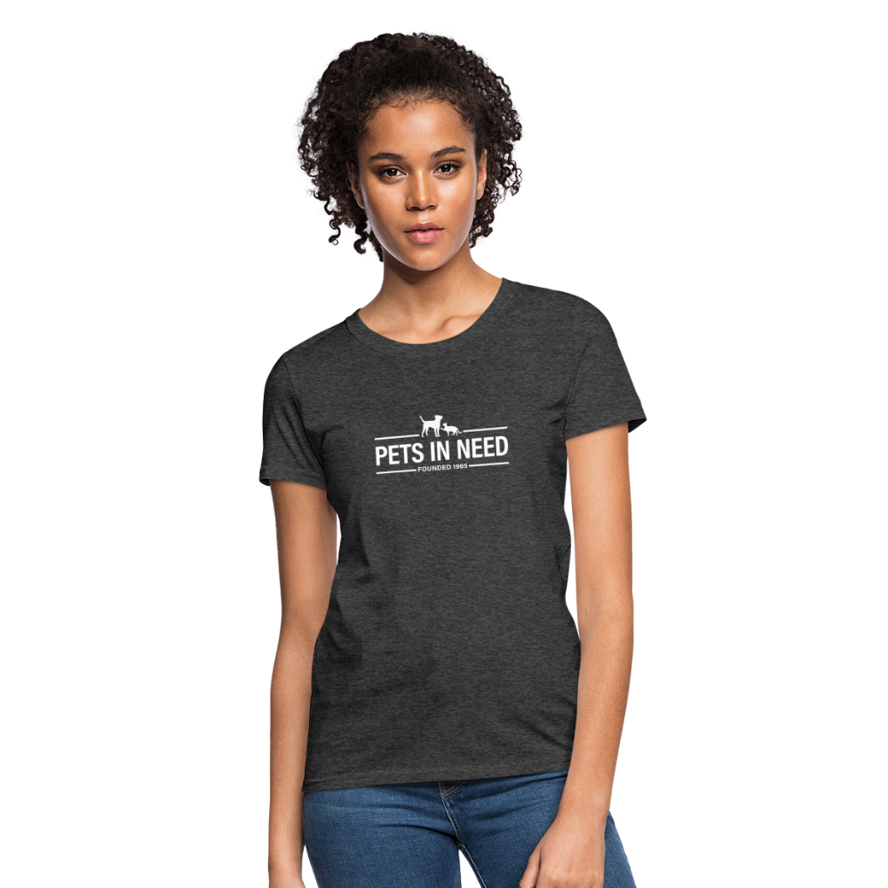 Pets In Need Logo Women's T-Shirt - heather black