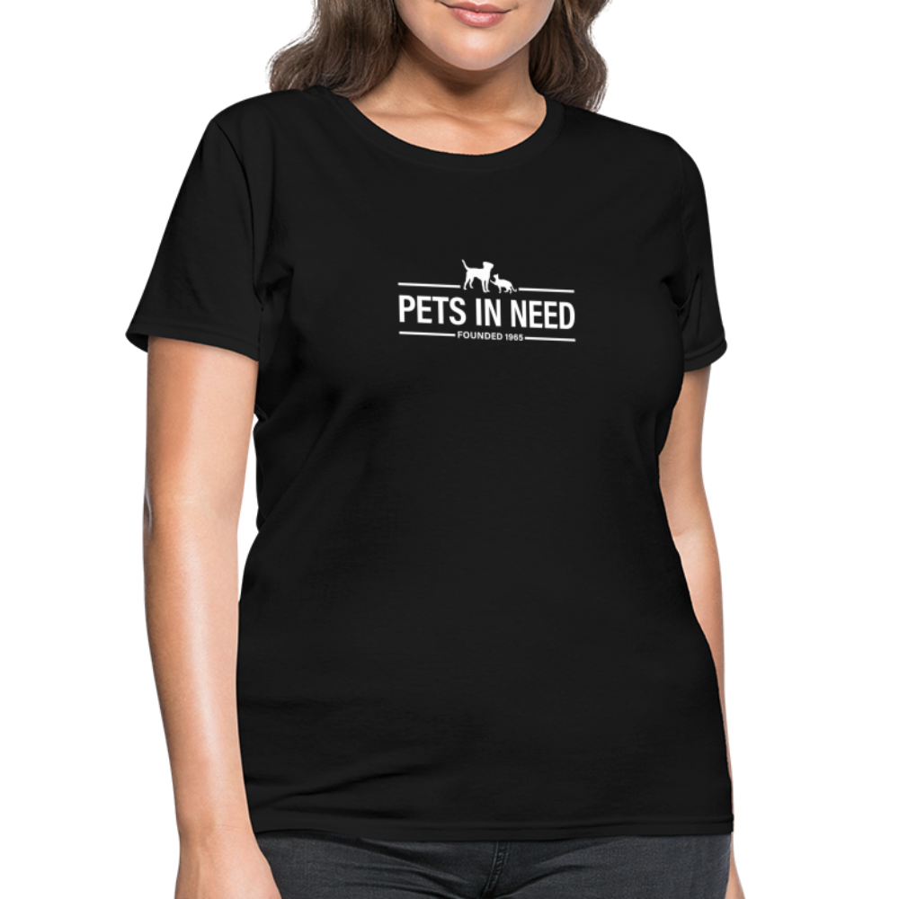 Pets In Need Logo Women's T-Shirt - black