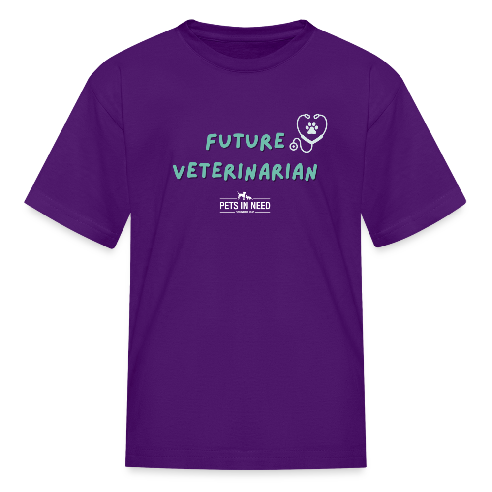 Future Veterinarian Kids' T-Shirt - purple