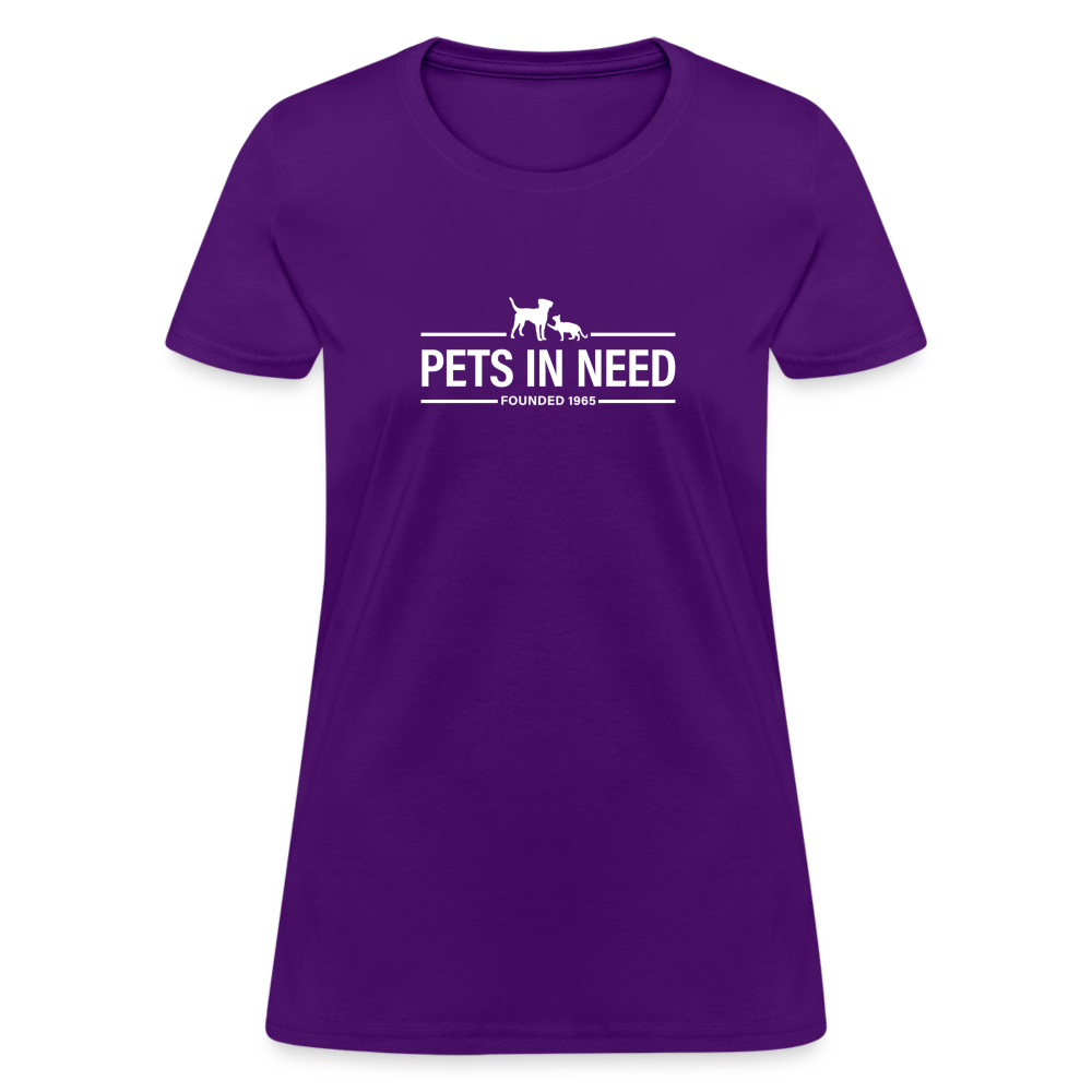 Pets In Need Logo Women's T-Shirt - purple