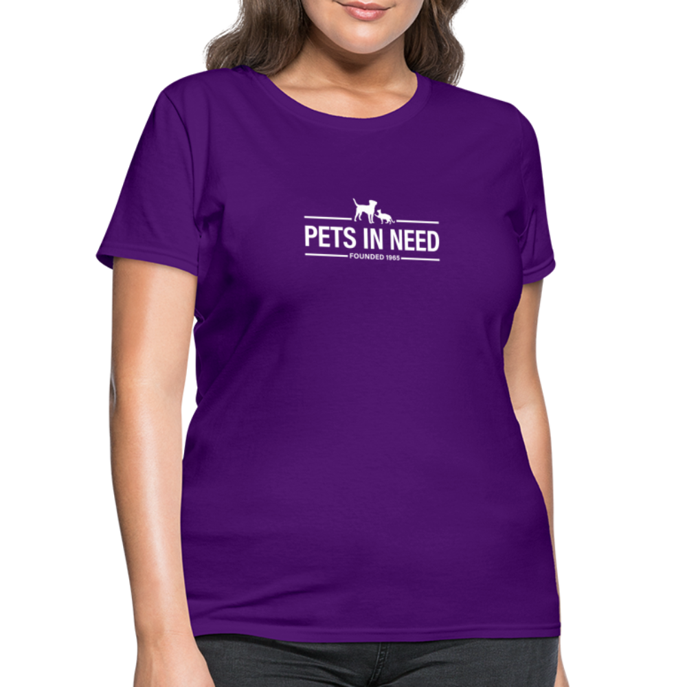 Pets In Need Logo Women's T-Shirt - purple