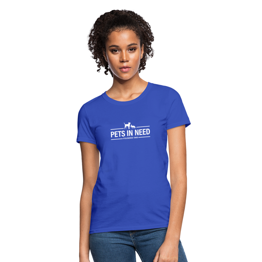 Pets In Need Logo Women's T-Shirt - royal blue