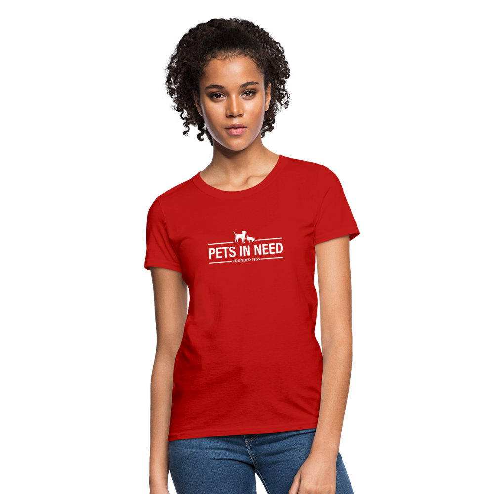 Pets In Need Logo Women's T-Shirt - red