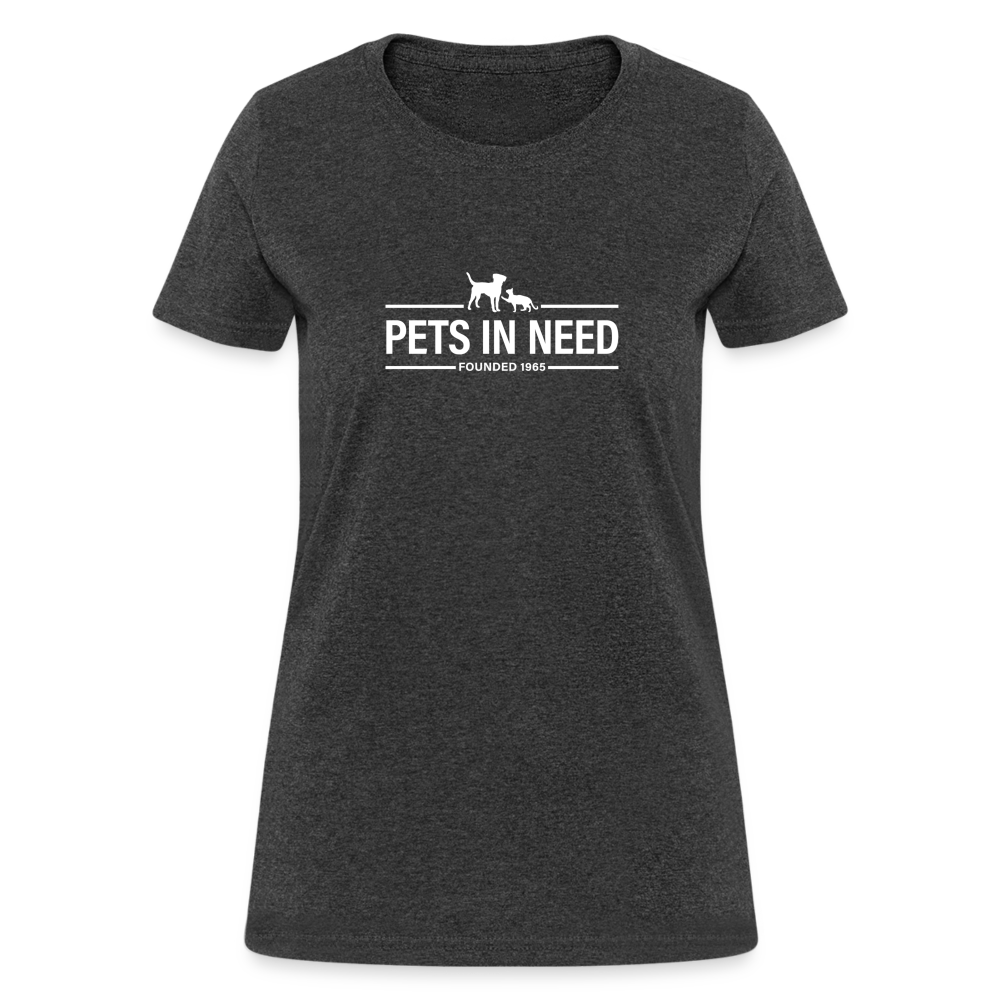 Pets In Need Logo Women's T-Shirt - heather black