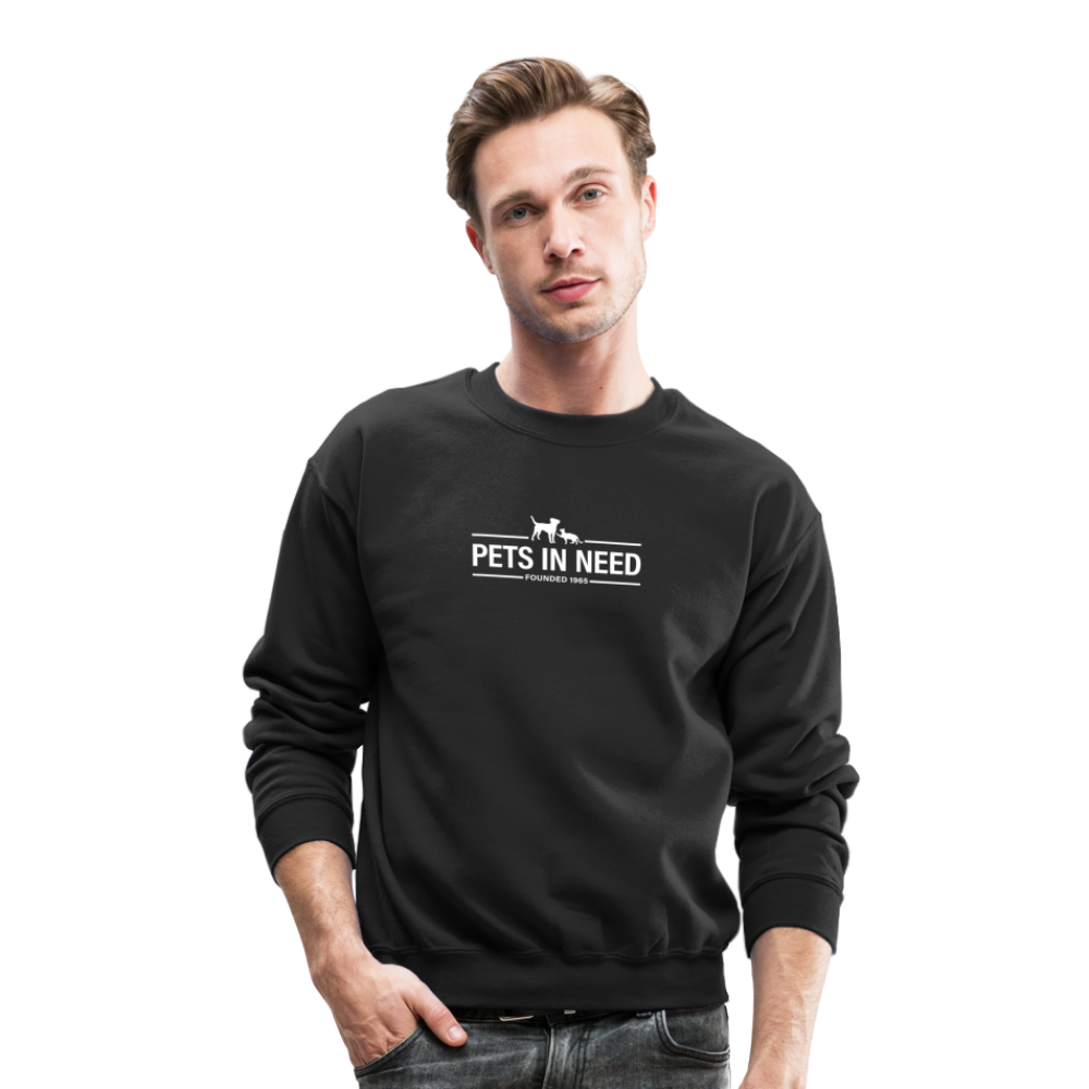 Pets In Need Logo Crewneck Sweatshirt - black