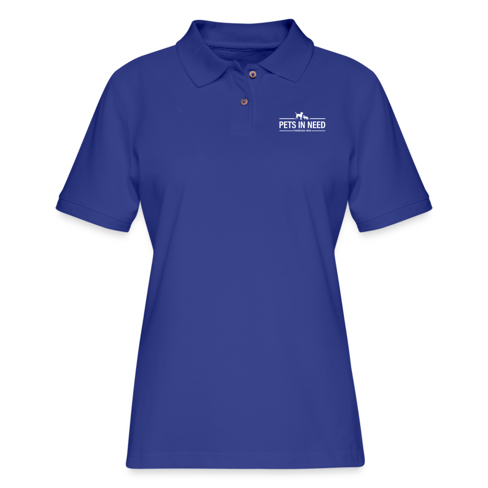 Women's Pique Polo Shirt - royal blue