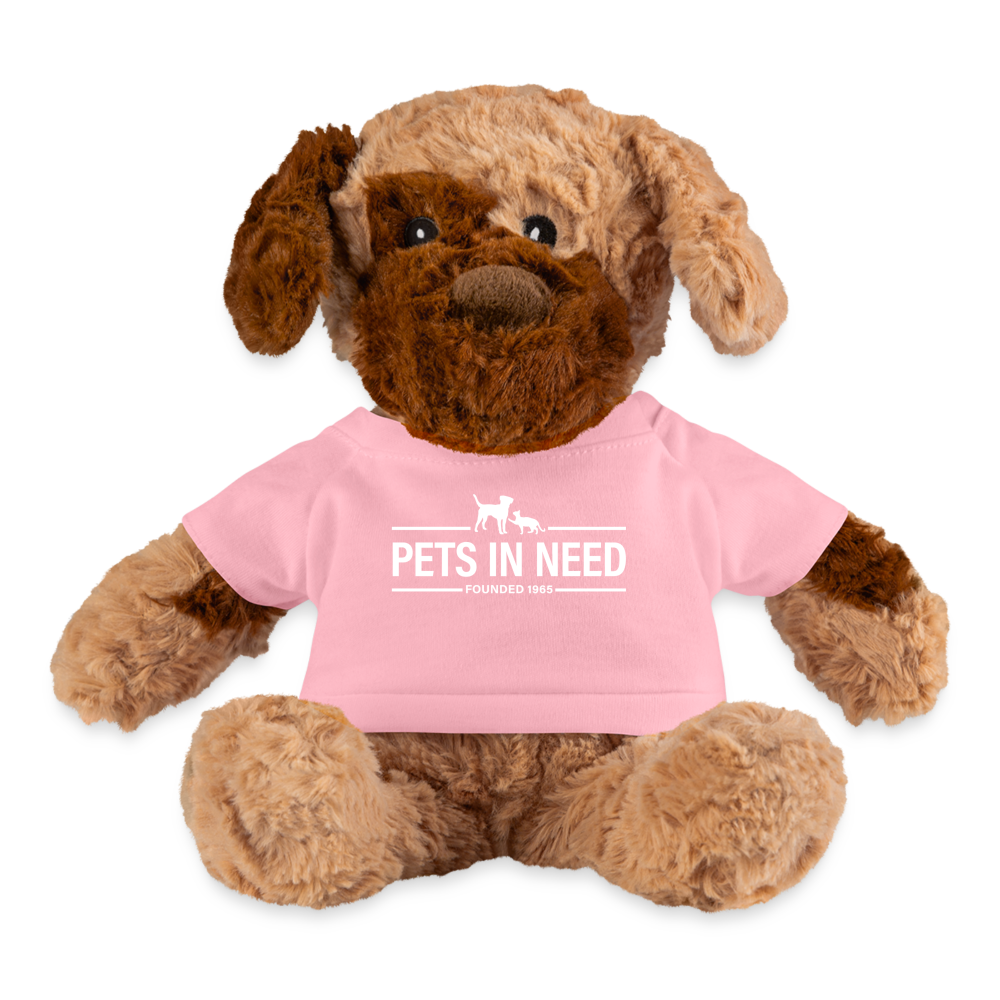 Pets In Need White Logo Puppy Dog - petal pink