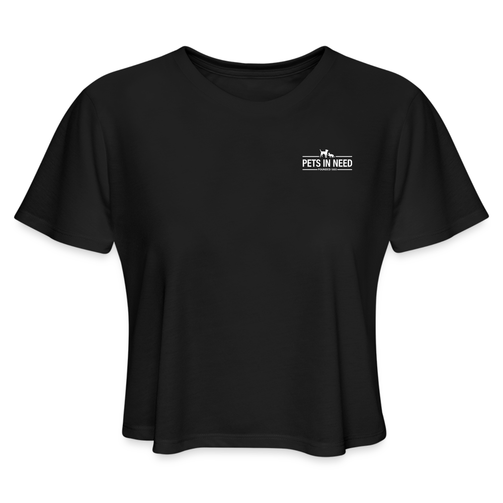 Women's Cropped T-Shirt - black