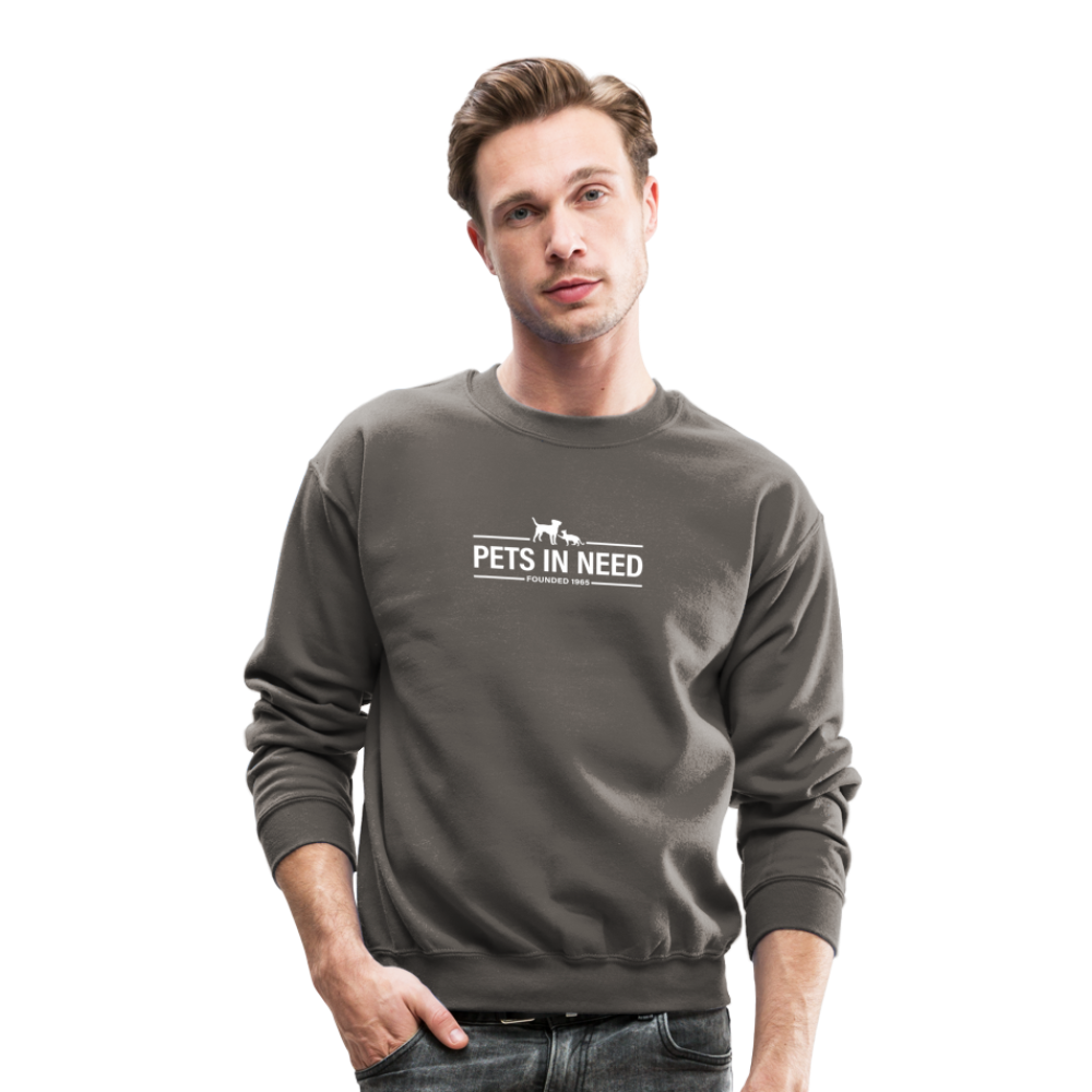 Pets In Need Logo Crewneck Sweatshirt - asphalt gray