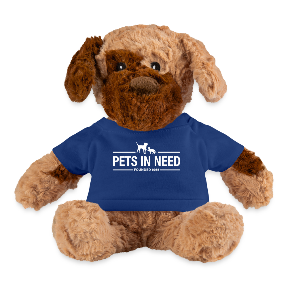 Pets In Need White Logo Puppy Dog - royal blue