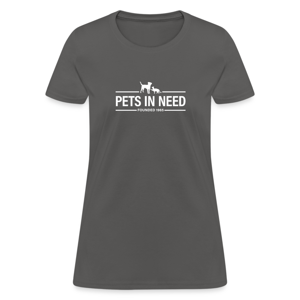 Pets In Need Logo Women's T-Shirt - charcoal