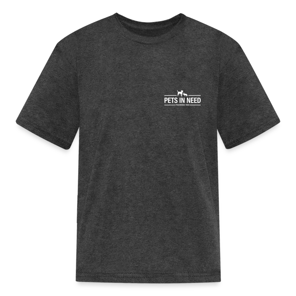 Pets In Need Logo Kids' T-Shirt - heather black