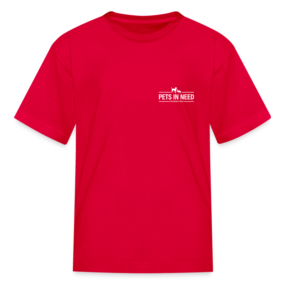 Pets In Need Logo Kids' T-Shirt - red