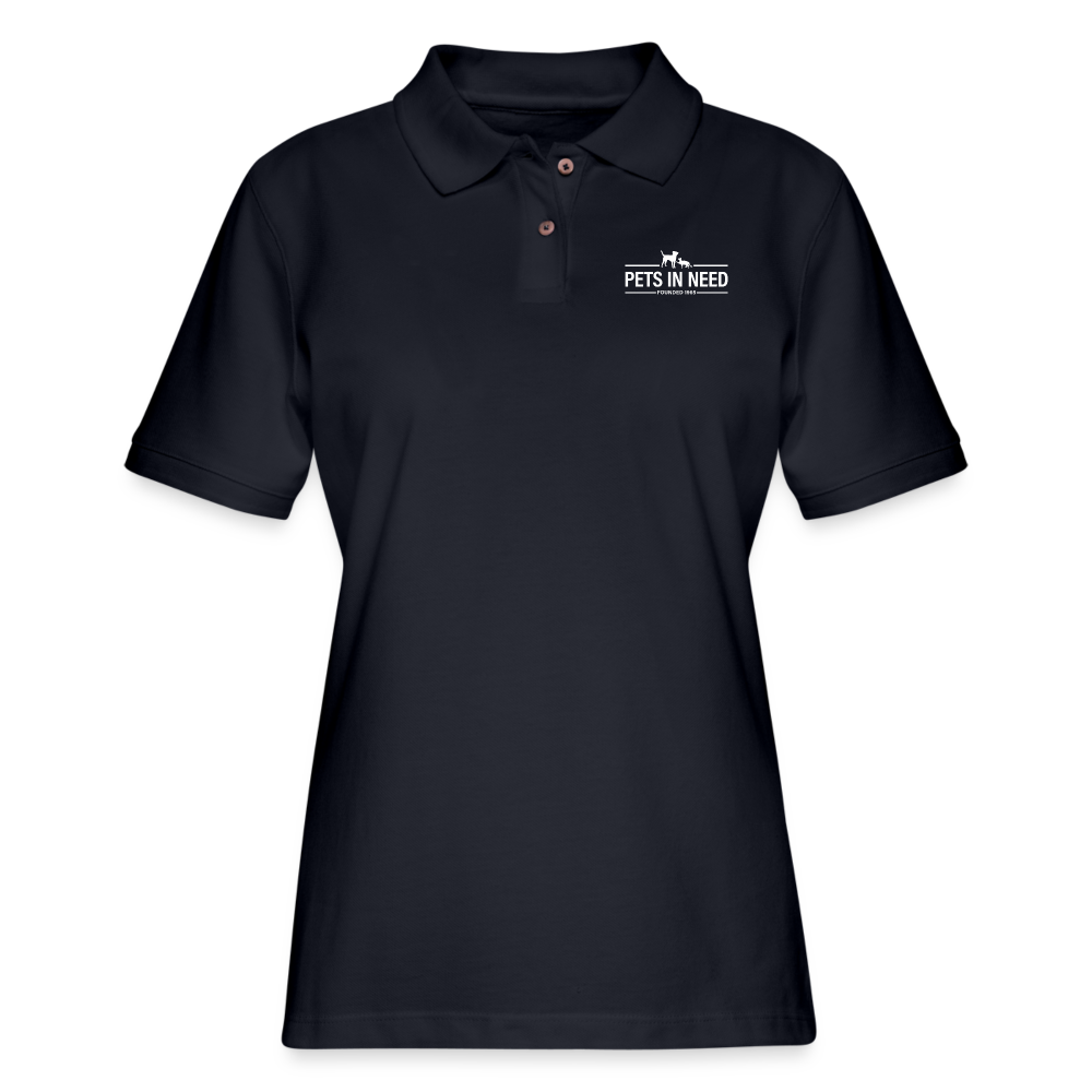 Women's Pique Polo Shirt - midnight navy