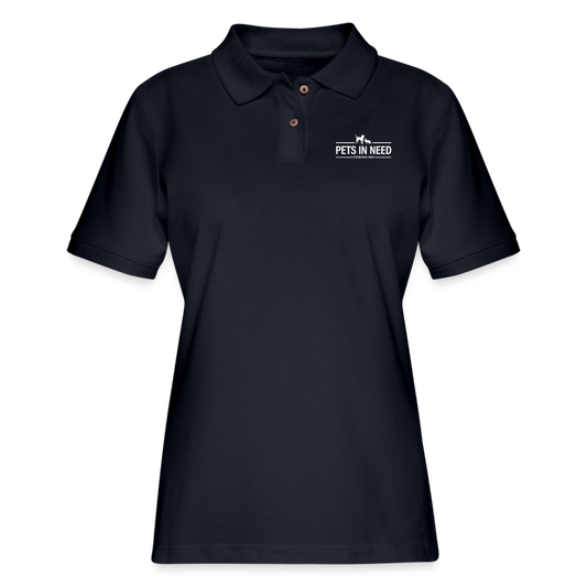 Women's Pique Polo Shirt - midnight navy