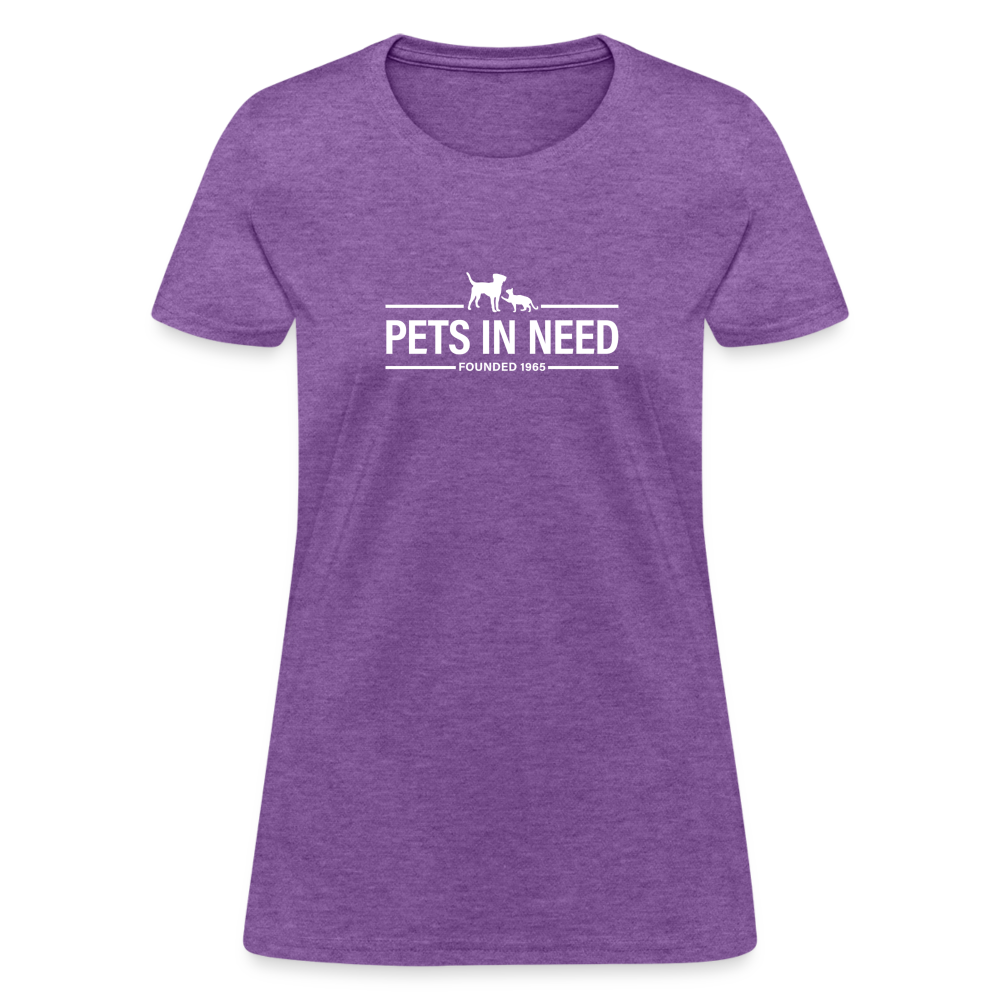 Pets In Need Logo Women's T-Shirt - purple heather