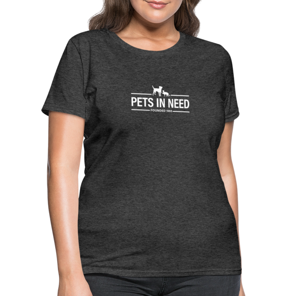 Pets In Need Logo Women's T-Shirt - heather black