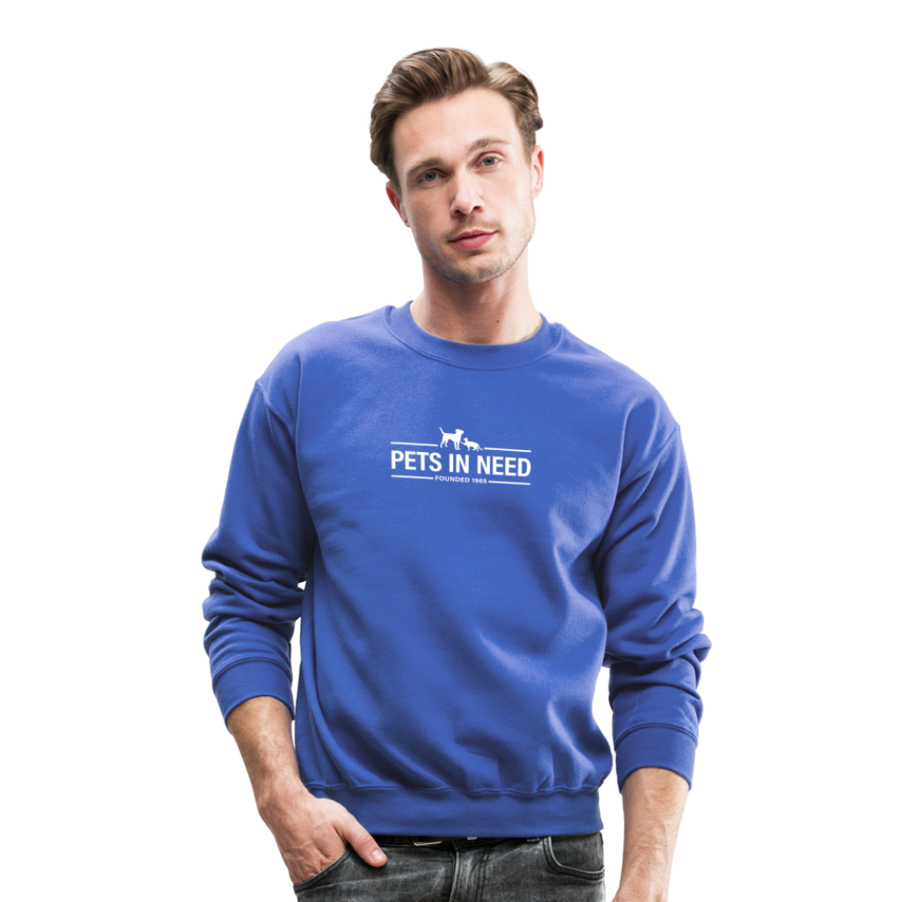 Pets In Need Logo Crewneck Sweatshirt - royal blue