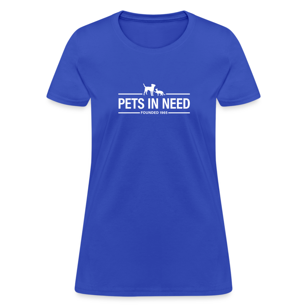 Pets In Need Logo Women's T-Shirt - royal blue