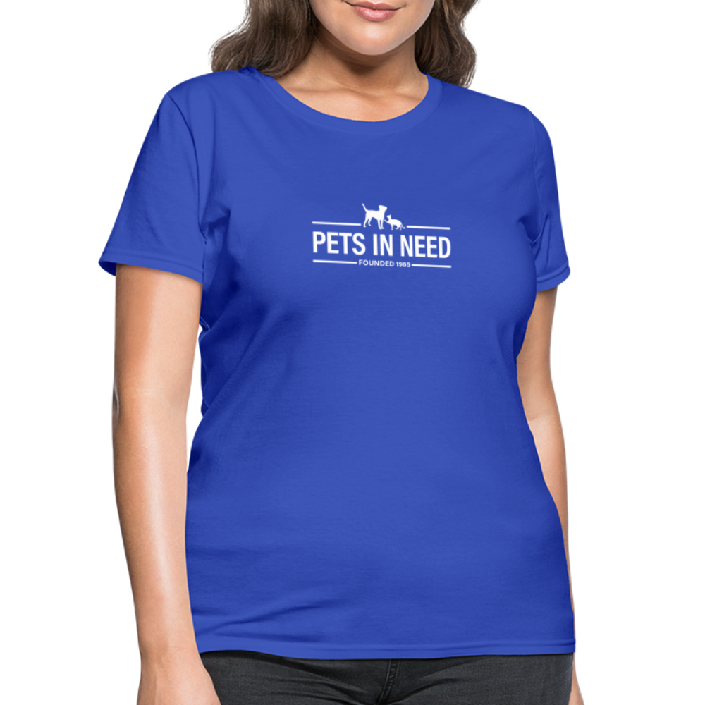 Pets In Need Logo Women's T-Shirt - royal blue